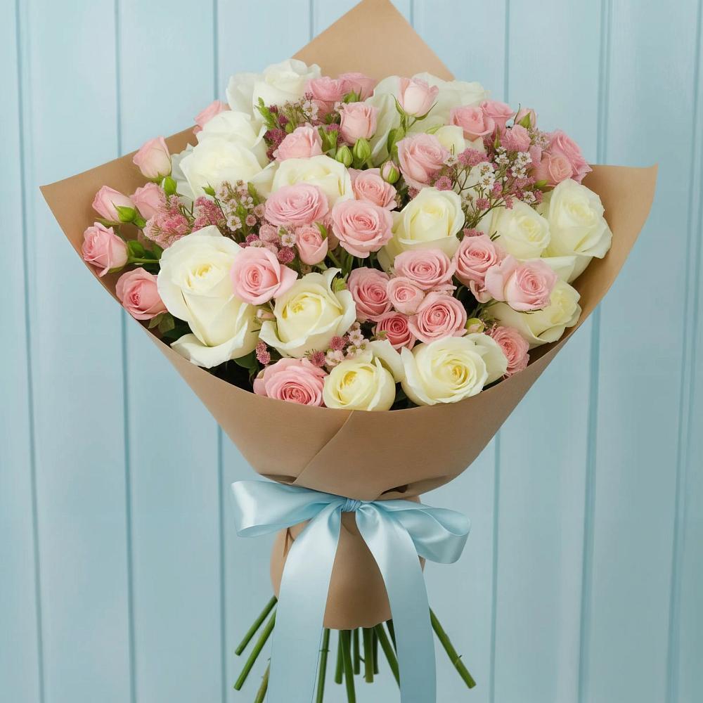 Букет цветов из: Розы в Марках