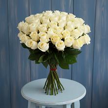 Букет 51 Белая роза Эдлесс Лав #REPLACE_PRED# Марках