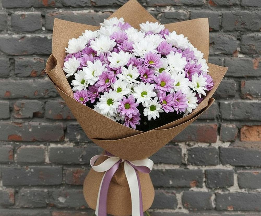Букет цветов из: Хризантемы в Марках