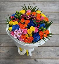 Букет цветов из:  Розы и Хризантемы в Марках