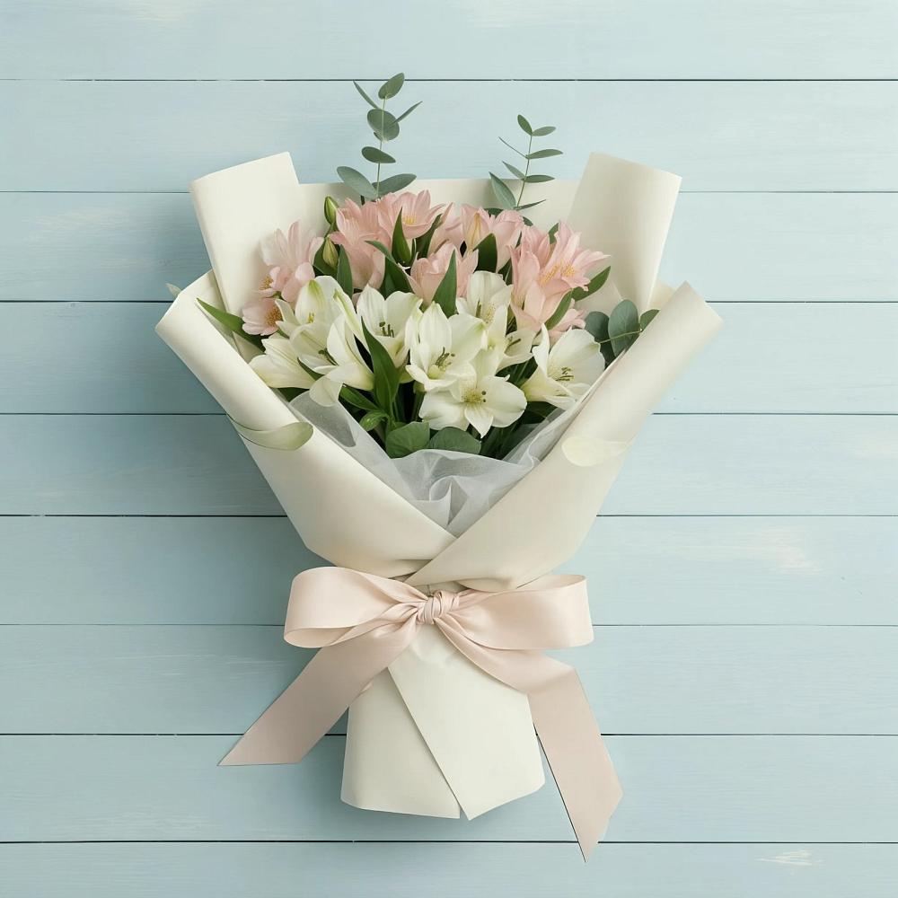 Букет цветов из: Альстромерии в Марках