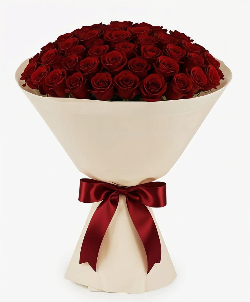 Букет 101 Бордовая роза Блэк Бакарра в Марках